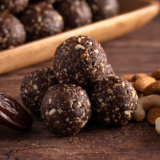 Chocolate,Energy,Protien,Balls,Made,Of,Raw,Organic,Nuts,And
