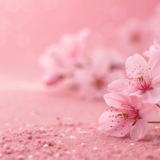 Delicate,Pink,Blossoms,,Soft,Bokeh,,Textured,Petals.